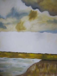 Meadow - oil painting by Laurie Lane