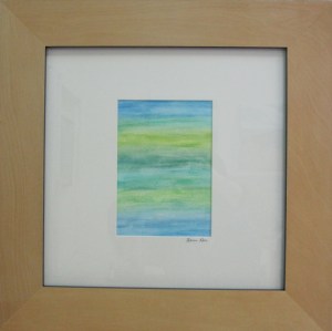 Floating at Sea- Pencil & Watercolor on Paper